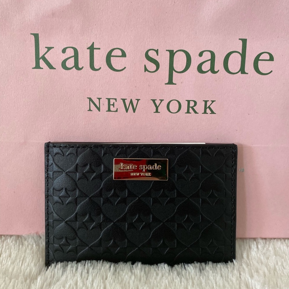 NWT- Brand New Black Kate Spade Credit Card Wallet